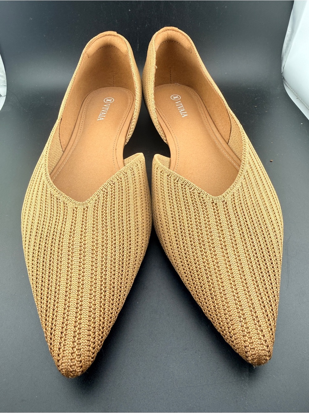 VIVAIA Melia Pointed-Toe D'Orsay Flats Size 43 (11.5)